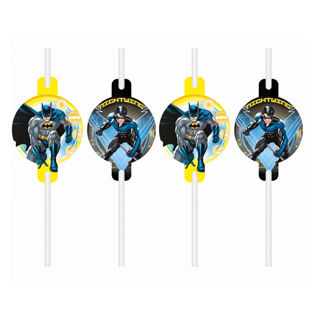 Batman Papsugerør - 4 stk. til Festlige Begivenheder!