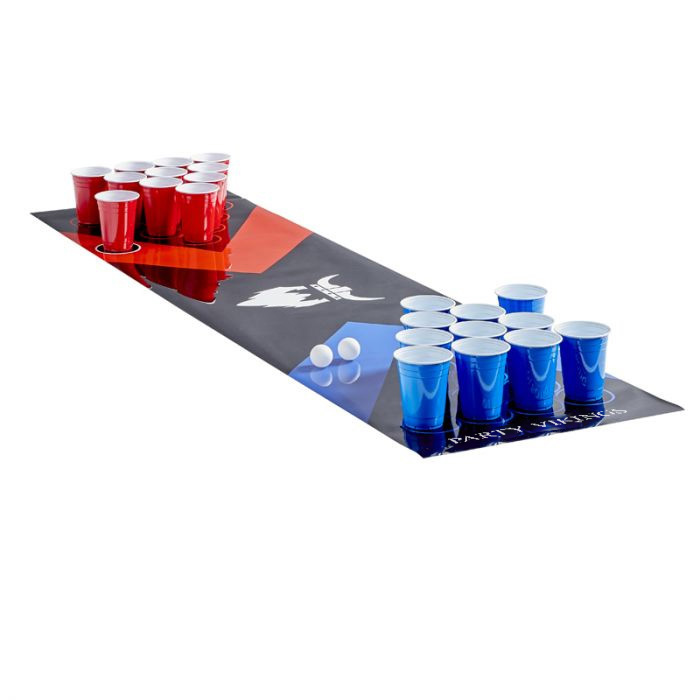 Beer Pong Bane Sæt Partyvikings Inkl  Dug  Cups   Beer Pong Bolde