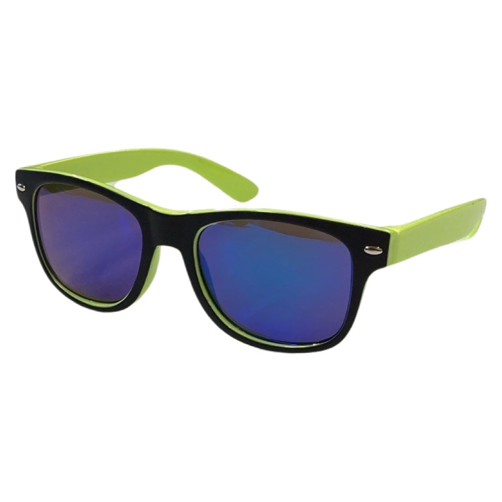 Trendy Neon Grønne Børnesolbriller med UV Beskyttelse