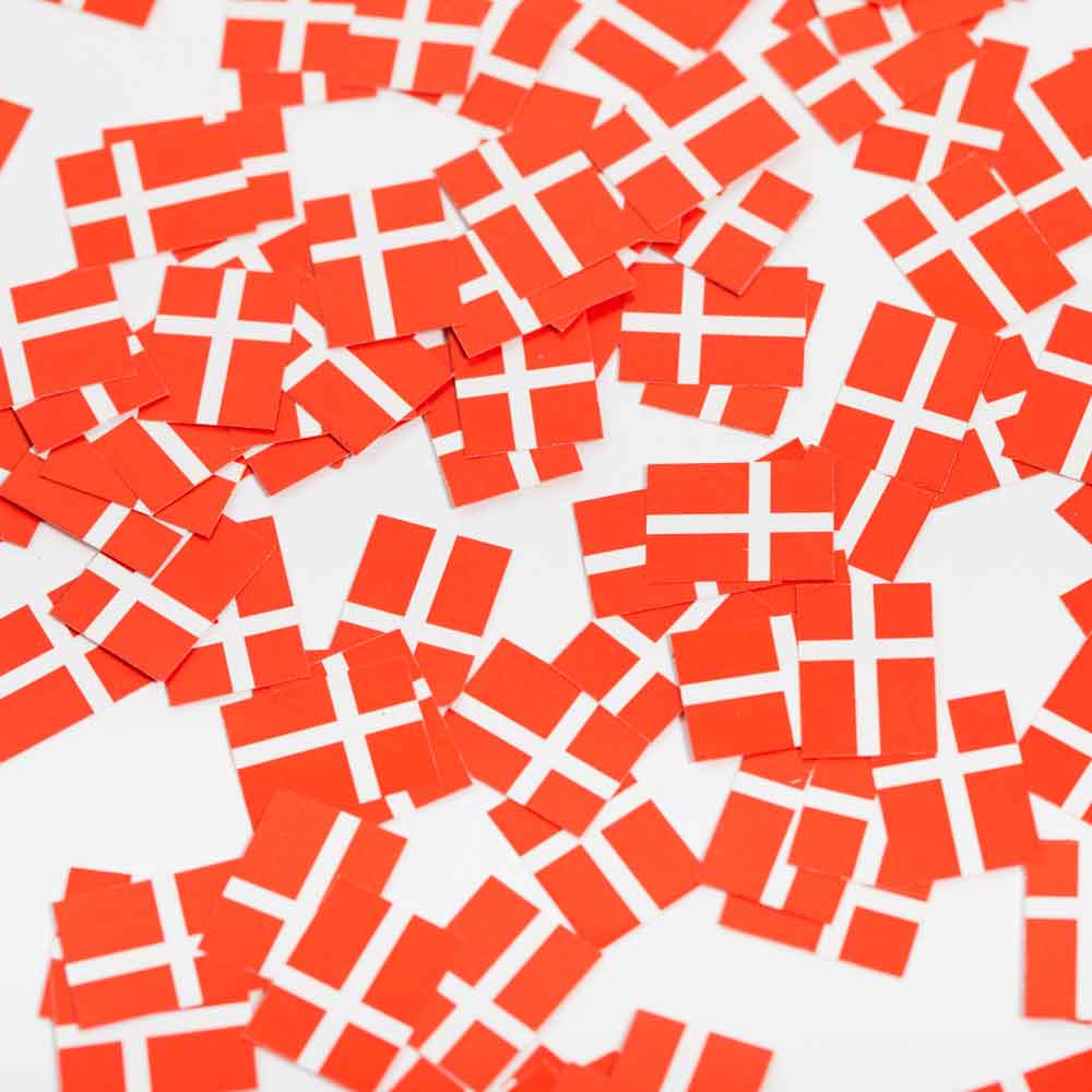 Danske Papirstrøflag – 150 Stk til Festlige Anledninger