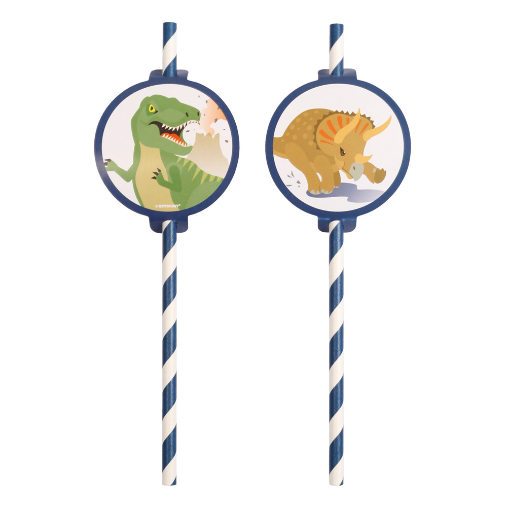 Dinosaur Papsugerør – 8 Stk. til Festlige Anledninger!