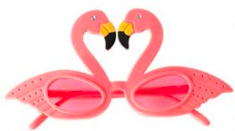 Hawaii Solbriller med Flamingo – Festlige Sommeraccessories