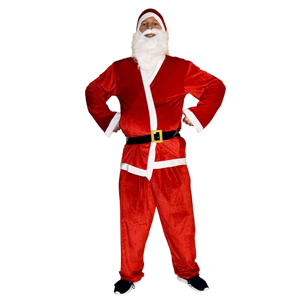 Julemandskostume med Hue, Bælte og Skæg – Festlig Jul!