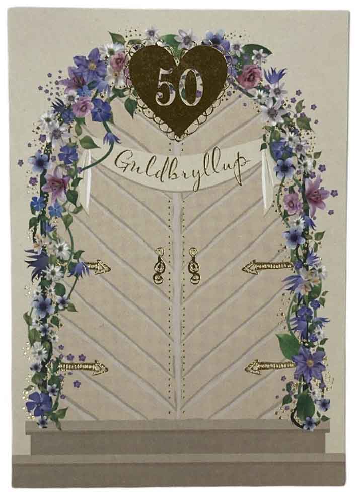 Guldtryk Kort til Guldbryllup – Fejr med Elegance!