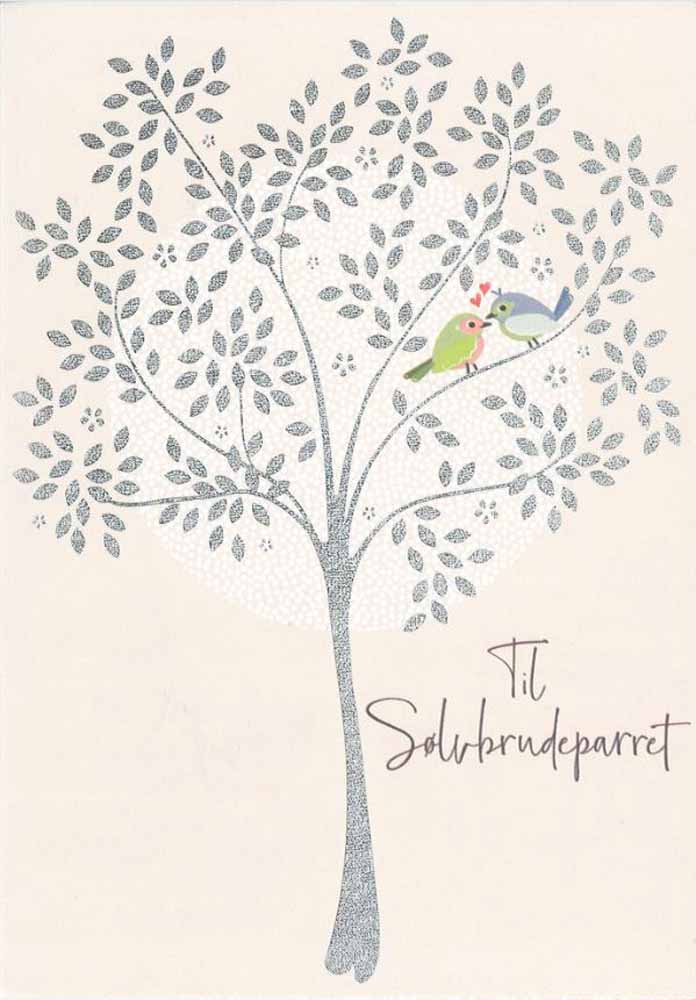 Sølvbryllupskort med sølvfolie – fejre kærligheden!