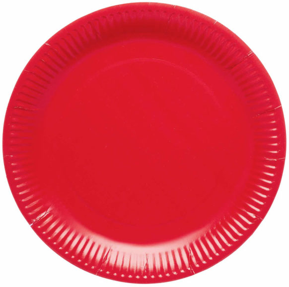 Miljøvenlige Røde Paptallerkner – 8 stk til Fest og Jul