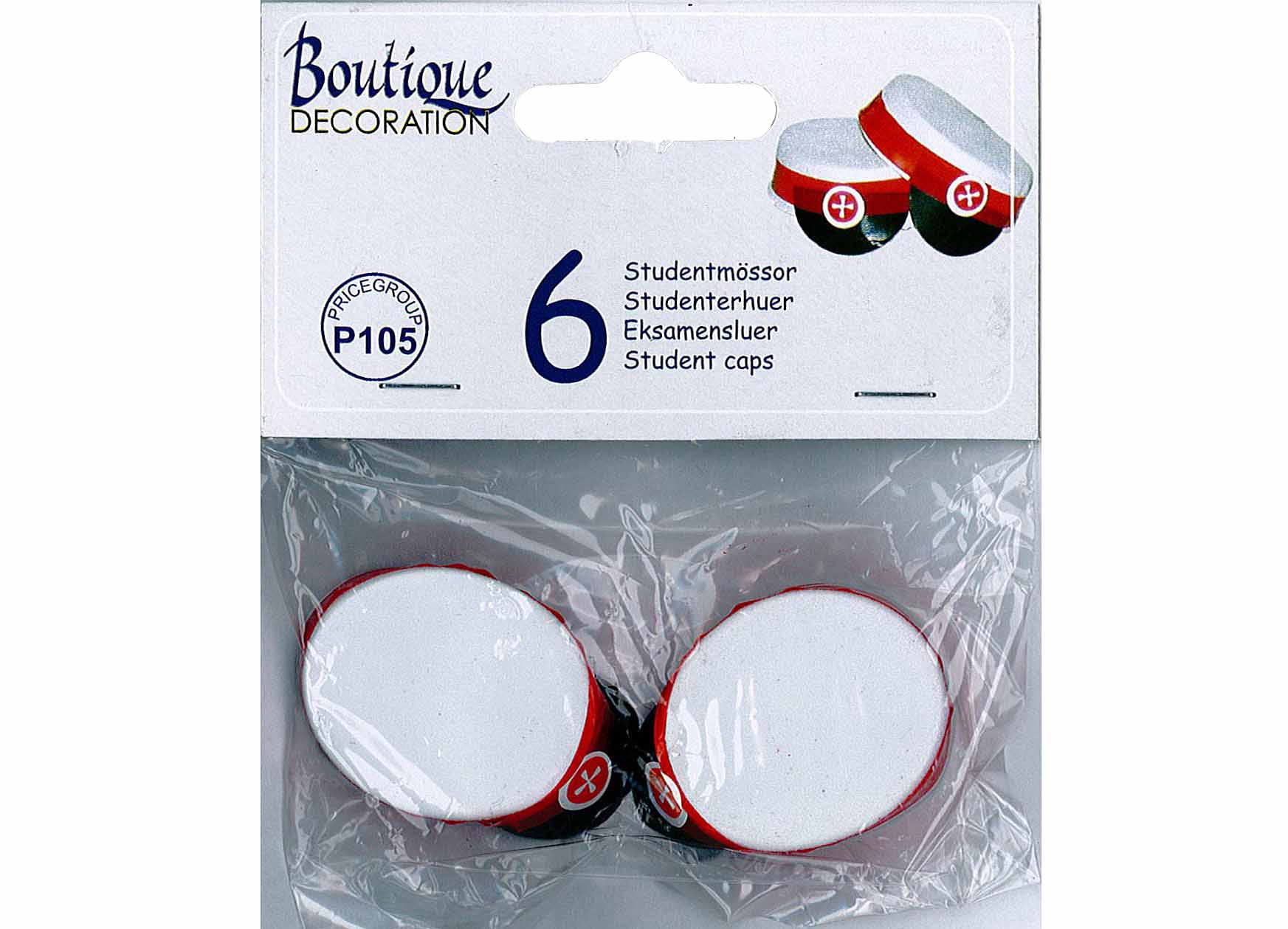 Røde Studenterhuer – 6 stk til Dimission 2025 Fest!