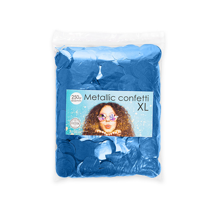 Metallisk Blå Konfetti 250g til Festlige Anledninger!