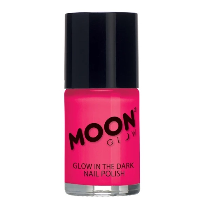 Selvlysende Pink Neglelak 14 ml fra Moon Creations