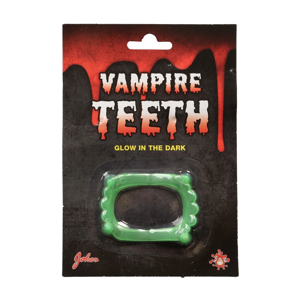 Selvlysende Vampyr Tænder til Halloween Festen