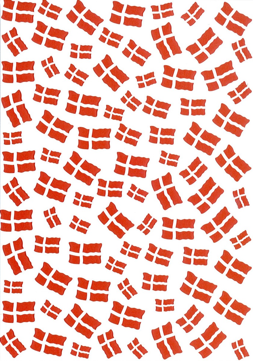 Dannebrog Tillykke Kort - Uden Tekst til Festlige Anledninger