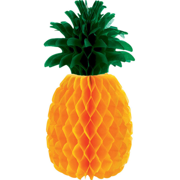 Ananas Honeycomb Dekoration – Hawaii Tema Tilbud!