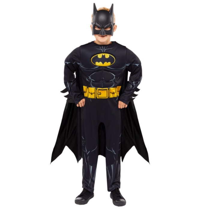 Batman Klassisk Sort Kostume til Børn - Fantastisk Tilbud!