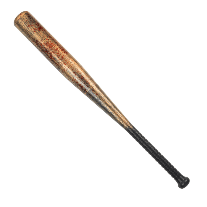 Blodigt Baseballbat 72 cm - Perfekt til Halloween fest!