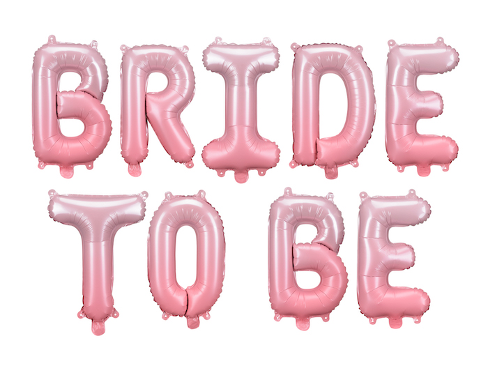 Brud Folieballon Pink - Perfekt til Bryllupsfesten!