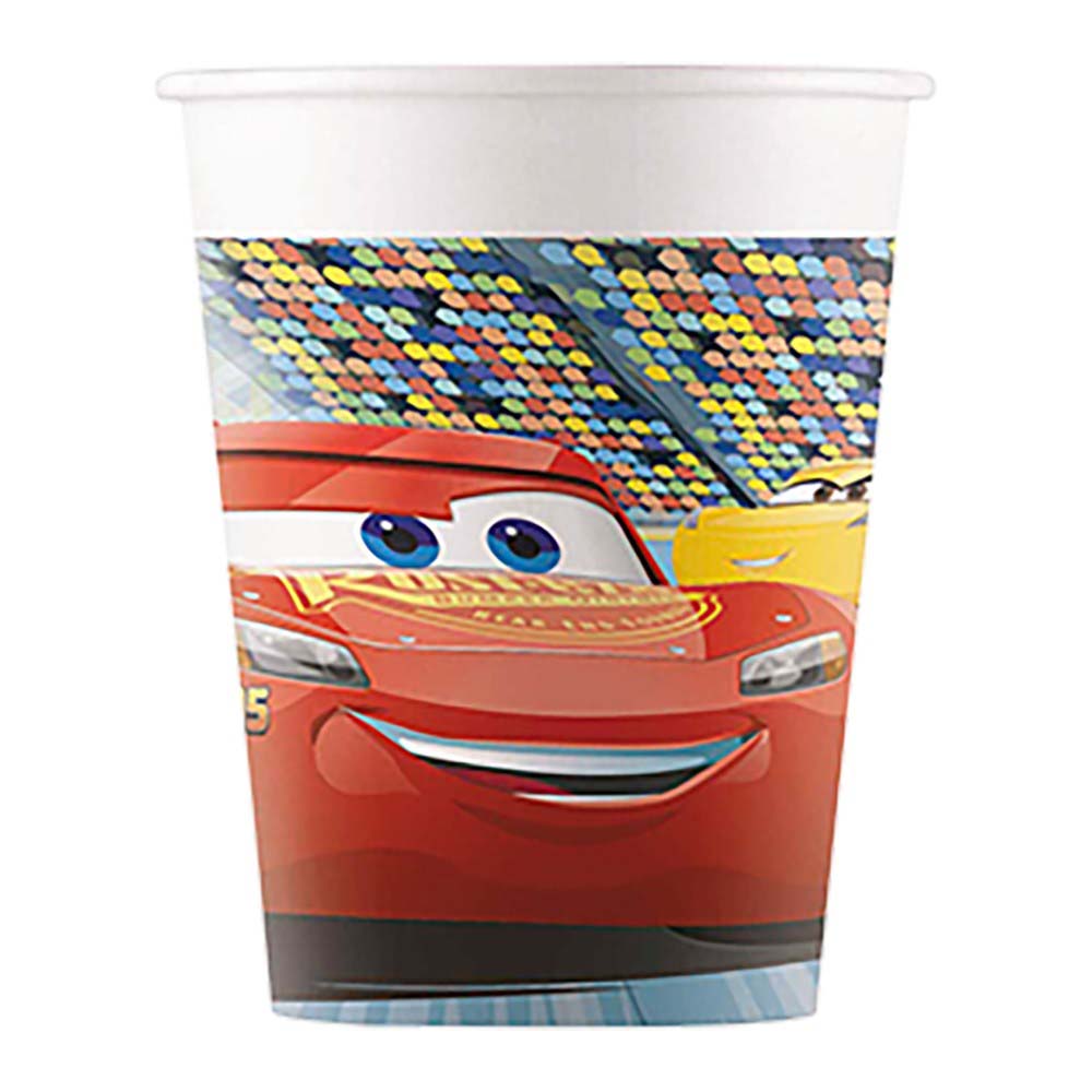 Cars Papkrus - 8 stk. med Lynet McQueen til fest