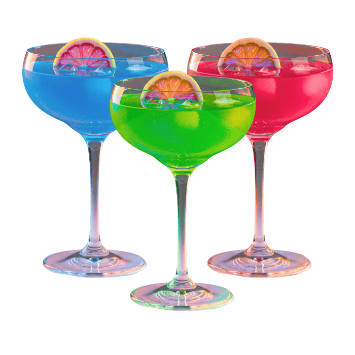Elegant Coupe Cocktailglas Sæt - 4 stk. til Festlige Anledninger