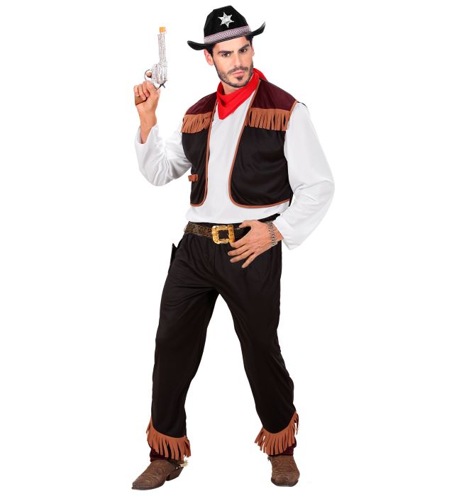 Cowboy Kostume - 4 Dele til Temafest