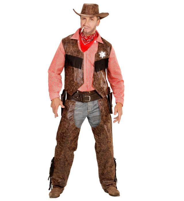 Cowboy Sherif Kostume – Perfekt til Temafest og Halloween