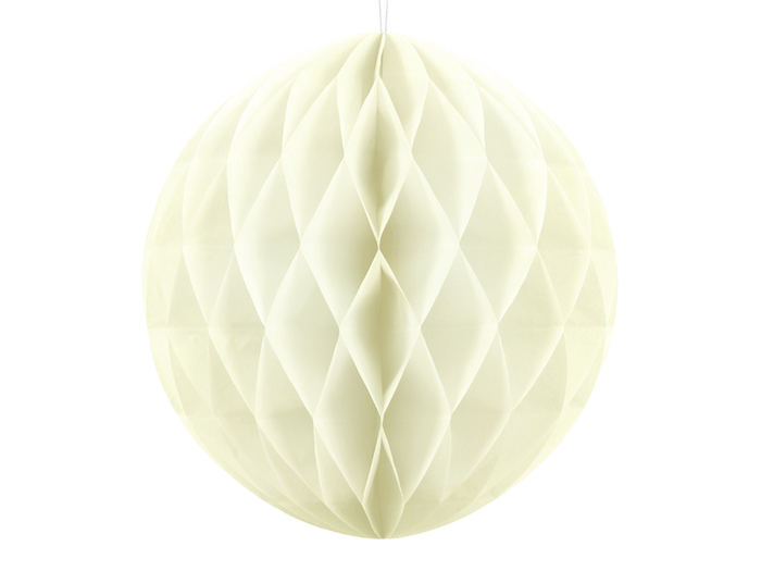 Creme Hvid Honeycomb 40 cm til Bryllup - Skab Stemning!