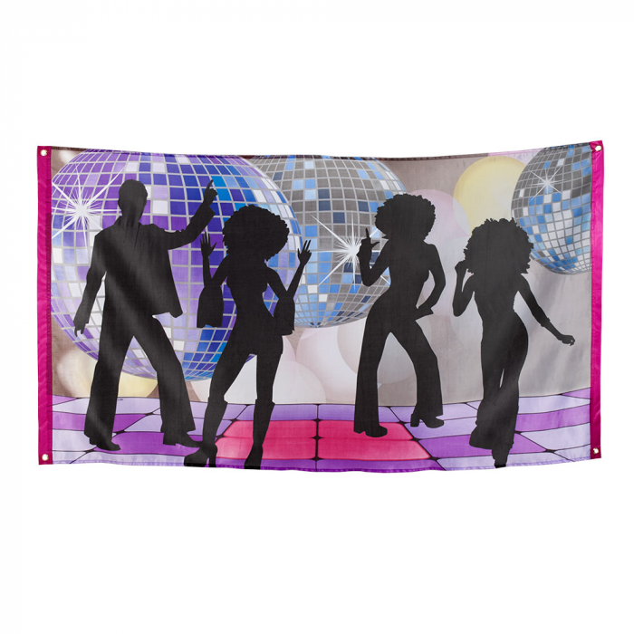 Disco Banner 150x90 - Festlig Dekoration til Dit Event