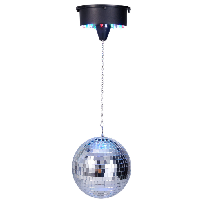 Diskokugle Sølv Led 15