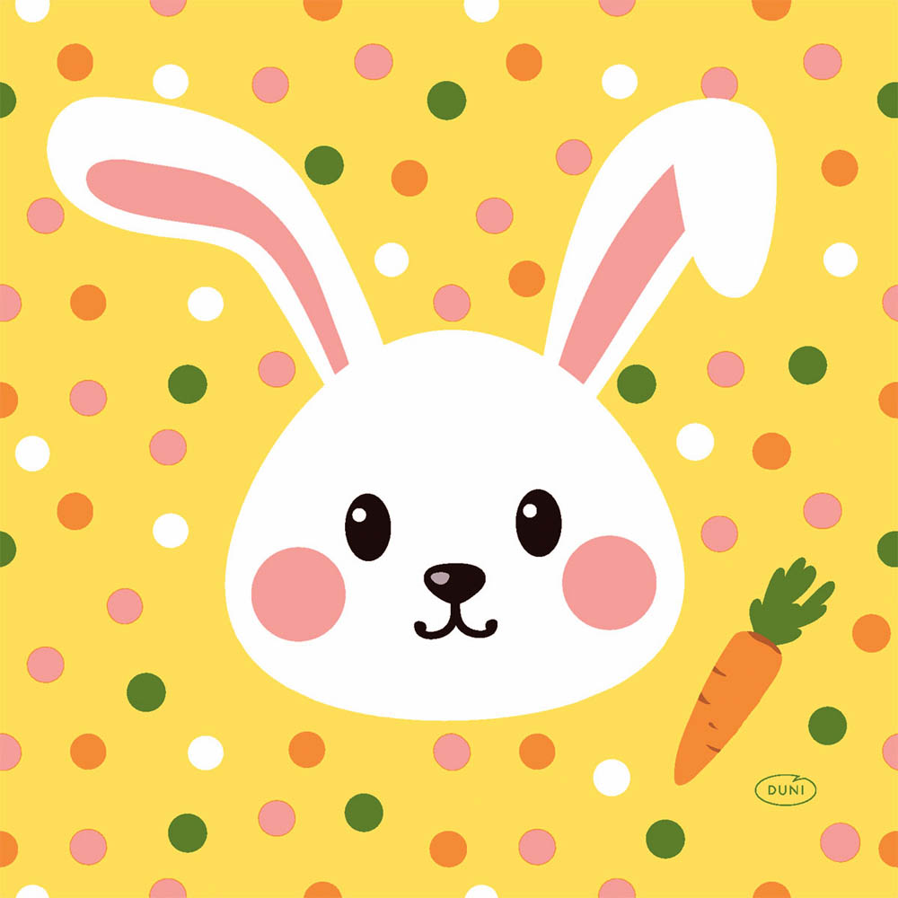 Duni Hoppy Easter Påskeservietter – 20 stk til festbordet