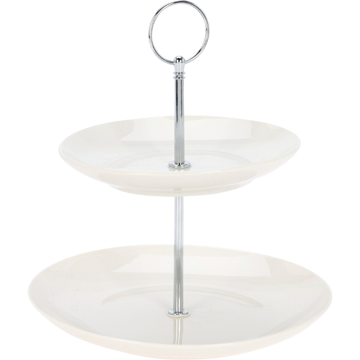Etagefad Etager Hvid Porcelæn 21x25