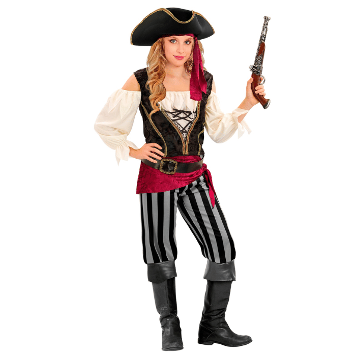 Farlig Pirat Pige Kostume Til Børn - Fantastisk Tilbud!