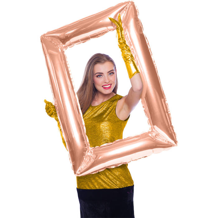 Folieballon Fotoramme i Rosegold – Perfekt til Fest!