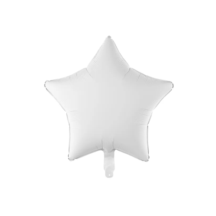 Folieballon Stjerne Hvid 48