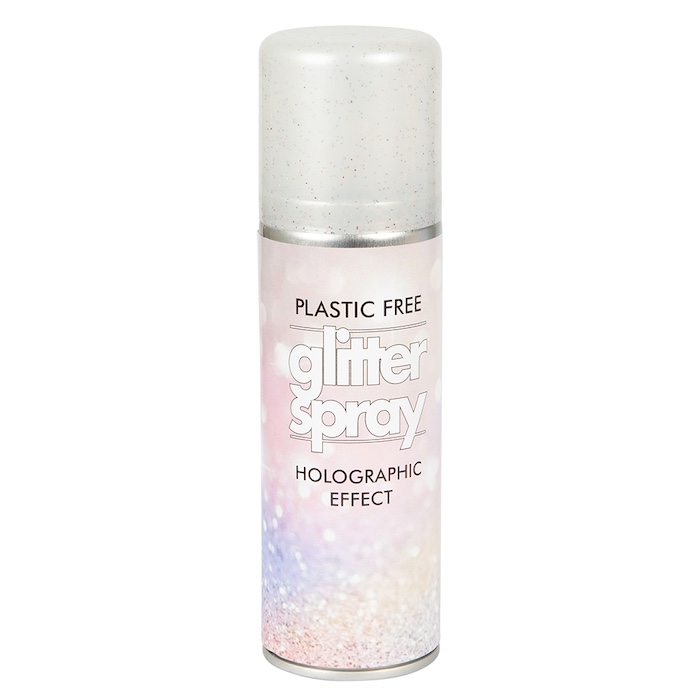 Multifarvet Holografisk Glitterspray til Krop og Hår