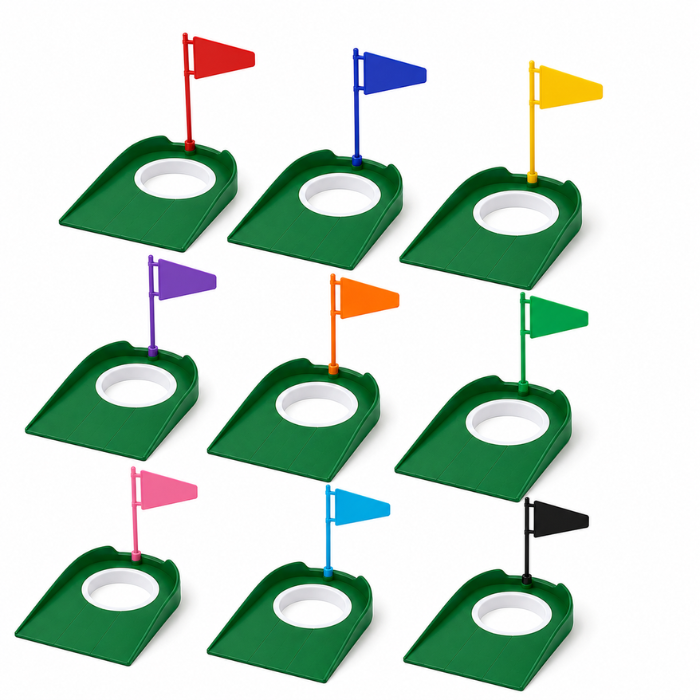 Golf Putting Træningssæt Med Puttingkopper  Flag   Boldsamler