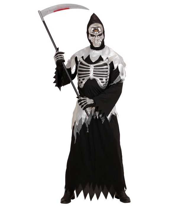 Grim Reaper Døden Kostume - Uhyggelige Dele Til Fest