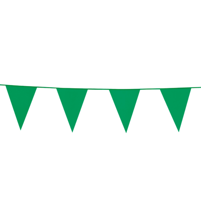 Grøn Flagguirlande - Ideel til Fest og Fejring