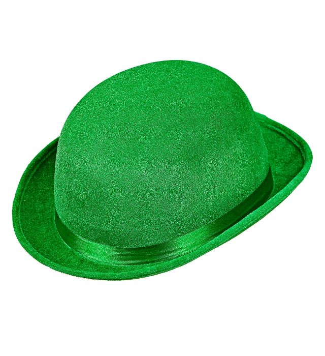 Grøn St. Patricks Day Bowler Hat - Festtilbud!