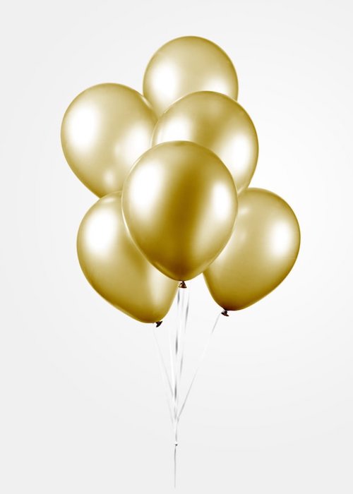 Guld Chrome Balloner - Ideelle til Festlige Begivenheder