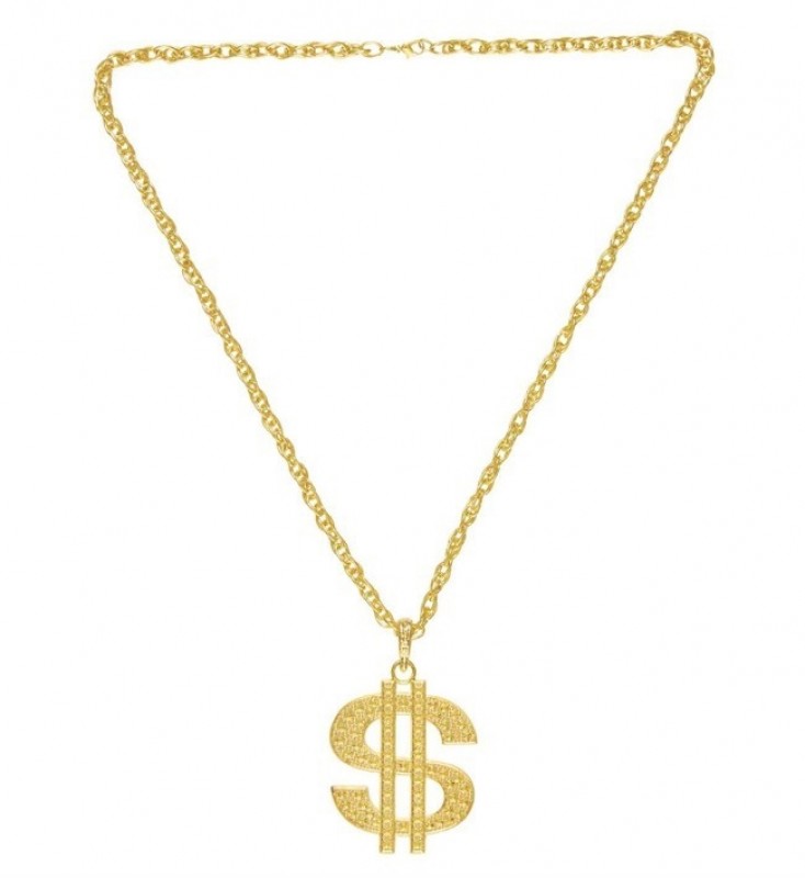 Guld Dollar Halskæde