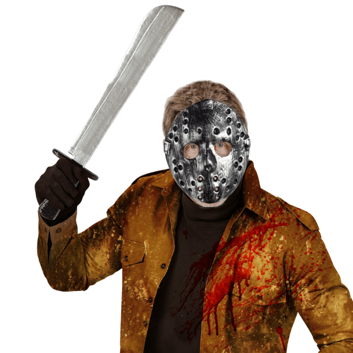 Halloween Kniv og Maske - Skræmmende Tilbehør til Festen