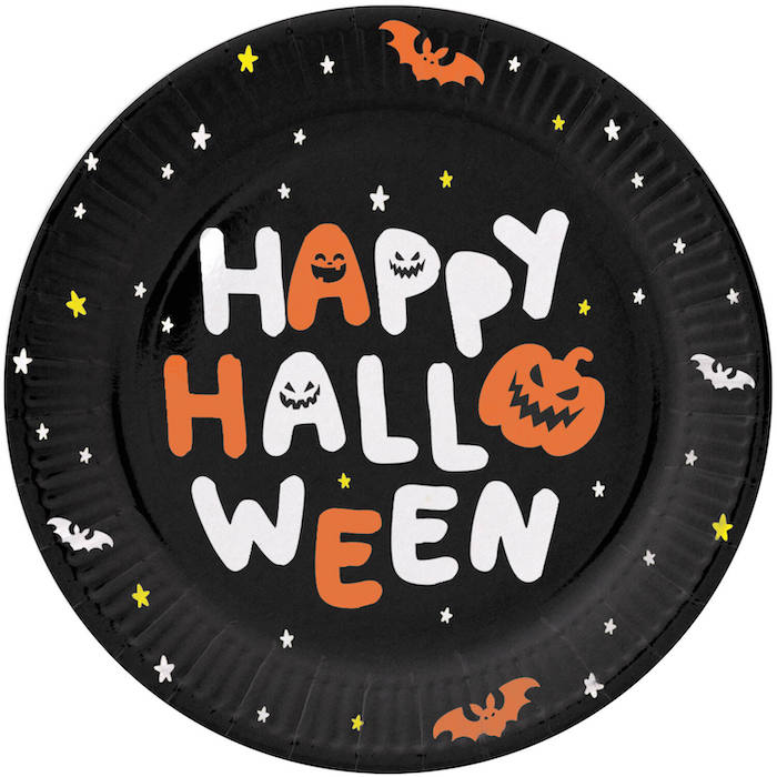 Glade Halloween Tallerkner - 6 stk. á 23 cm
