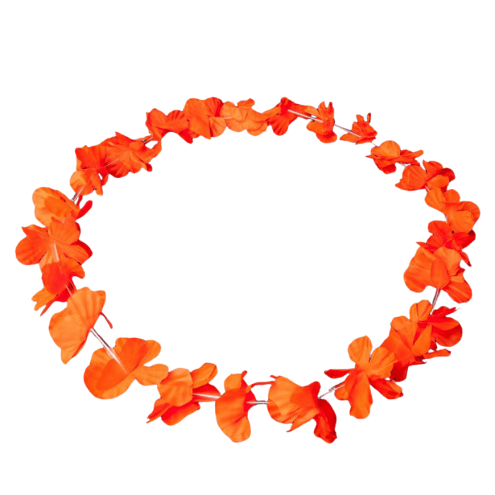 Neon Orange Hawaii Krans Halskæde til Fest