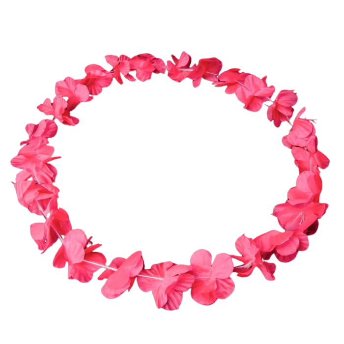Hawaii Krans Neon Halskæde Pink