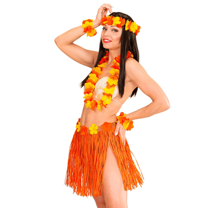 Hawaii Sæt i Orange - Festdekorationsdele