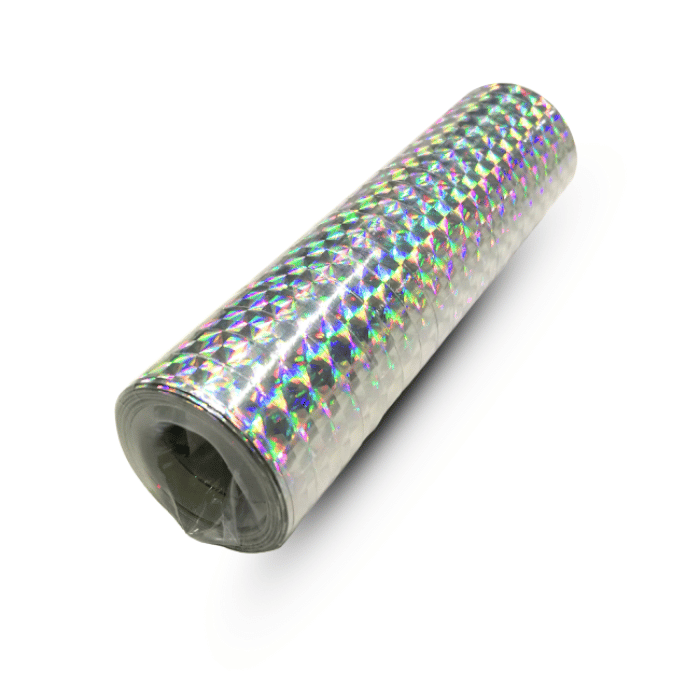 Holografisk Sølv Serpentiner 3x