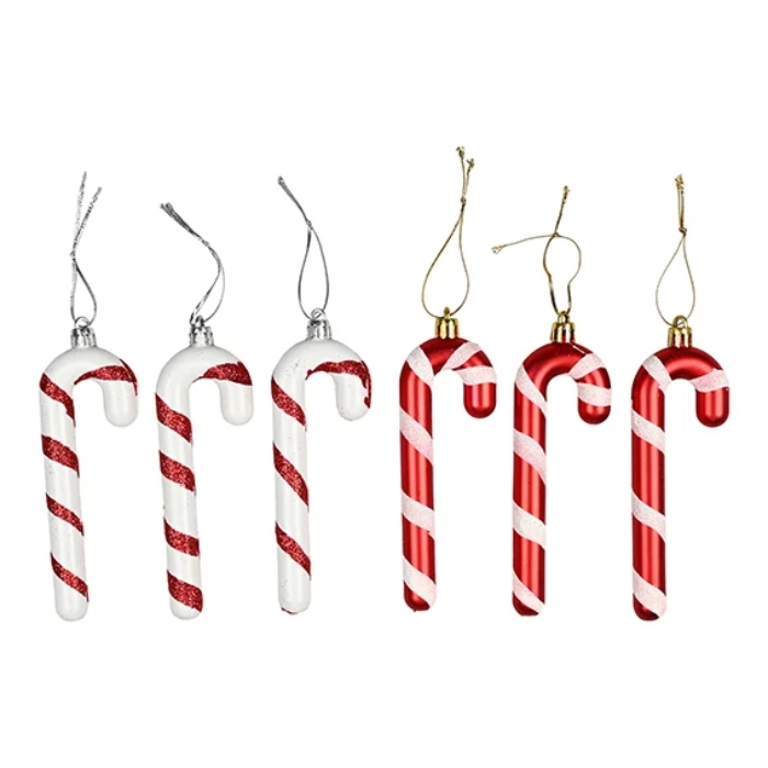 Julestokke i Rød og Hvid - Perfekte til Julepynt!