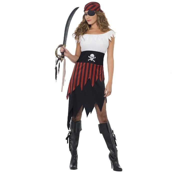 Klassisk Sørøver Kostume til Damer - Fantastisk Tilbud!