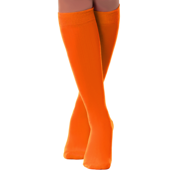 Neon Orange Knæstrømper til Kvinder - Super Tilbud!