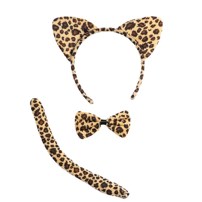 Leopard Kostume Sæt med Inkluderede Dele