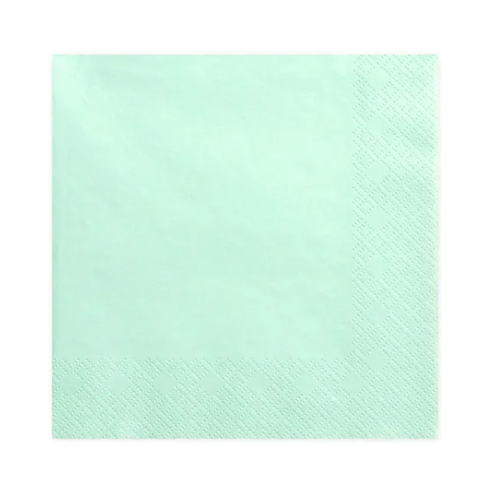 Lime Grøn Servietter til Fest - 20 stk. 33x33 cm