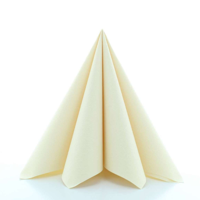 Luksus Champagne Servietter - 12 stk. 40x40 cm